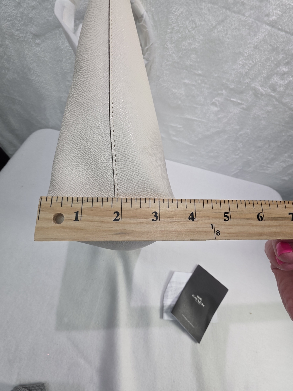 Coach Zip Top Tote City Tote Off WHITE NWT - Picture 8 of 9